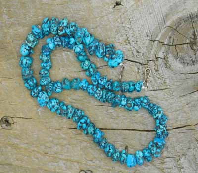 Indian Santo Domingo Turquoise Nugget Necklace